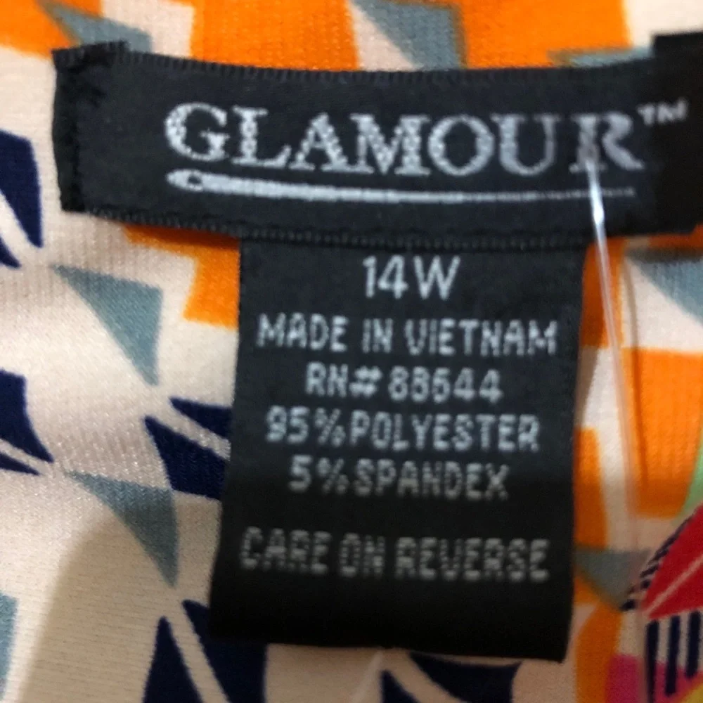 Glamour size 14/14w geometric sleeveless mid calf - Picture 6 of 6